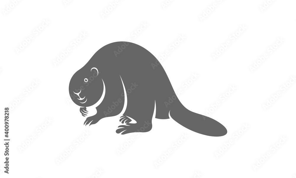 Beaver logo vector, Creative Beaver logo design concepts template, icon symbol, illustration