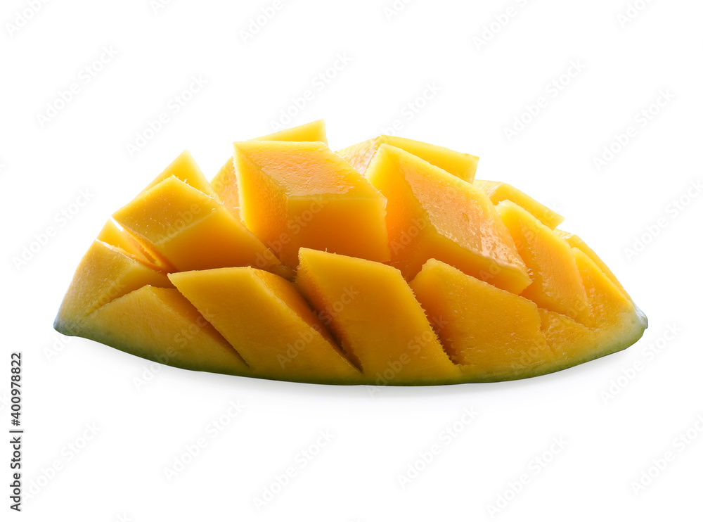 mango slice isolated on white background Clipping Path mango slice isolated on white background Clipping Path