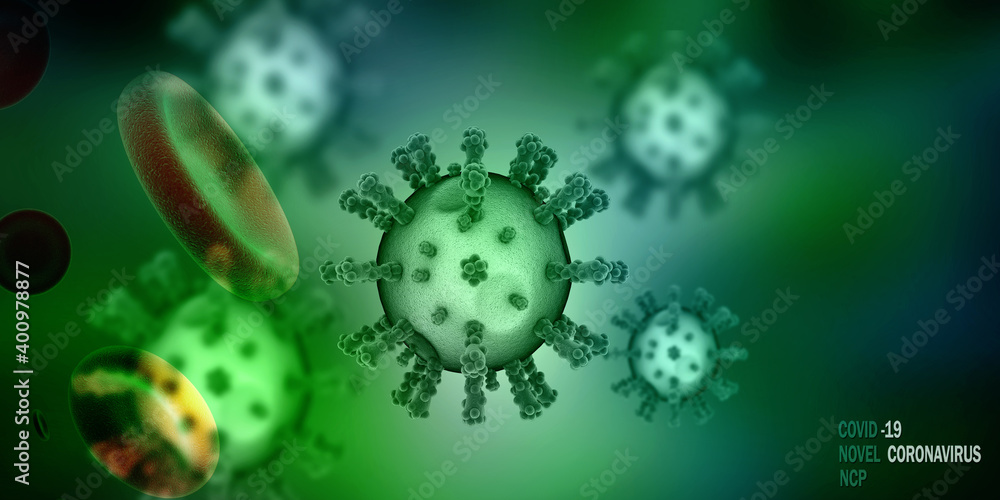 3d render Corona virus microscopic view
3d render Corona virus microscopic view