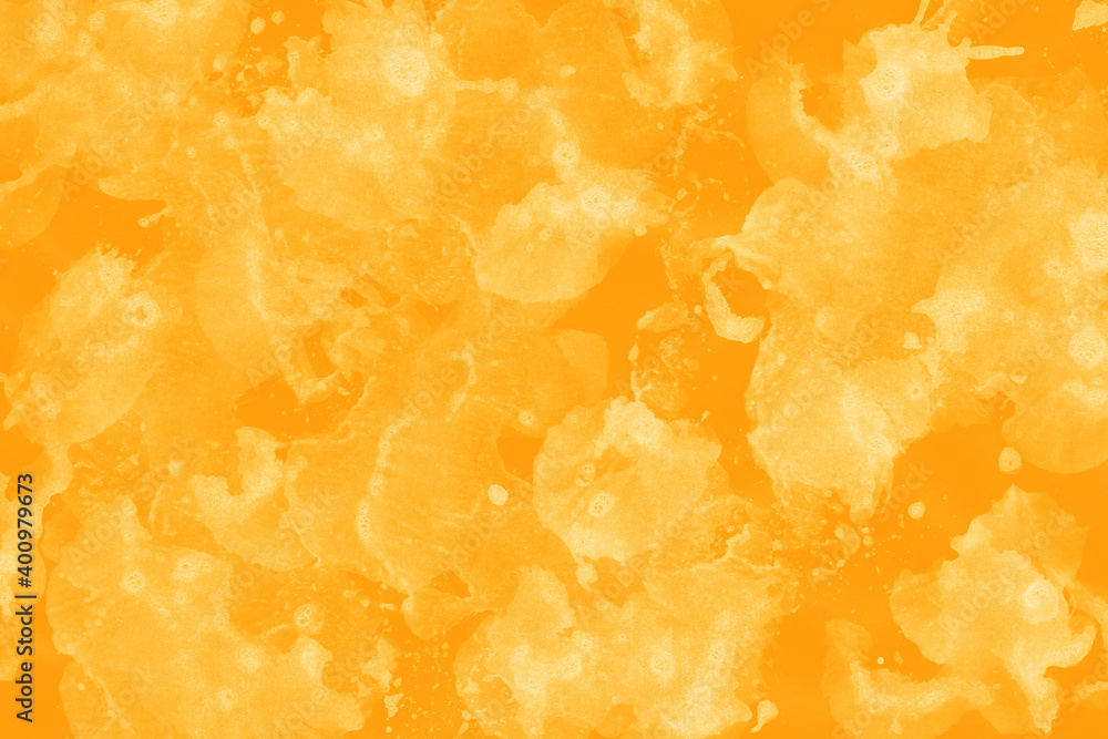 Yellow ink and watercolor texture on white paper background. Paint leaks and decalcomania effects. Hand-painted gouache abstract image. Mess on the canvas. Yellow ink and watercolor texture on white paper background. Paint leaks and decalcomania effects. Hand-painted gouache abstract image. Mess on the canvas.