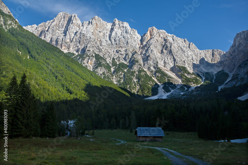 Julian alps - The Gamsova spica peak - look from near of Mihov dom challet.