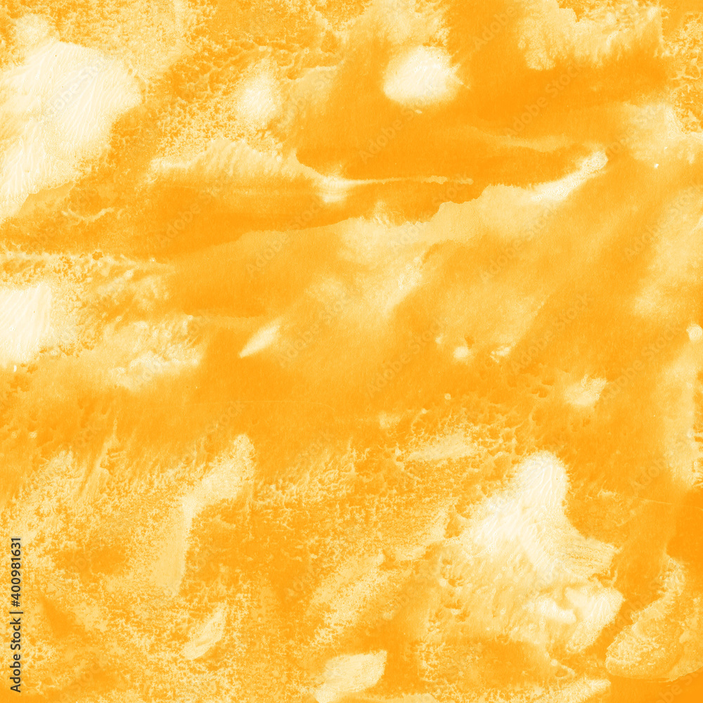 Yellow ink and watercolor texture on white paper background. Paint leaks and decalcomania effects. Hand-painted gouache abstract image. Mess on the canvas. Yellow ink and watercolor texture on white paper background. Paint leaks and decalcomania effects. Hand-painted gouache abstract image. Mess on the canvas.
