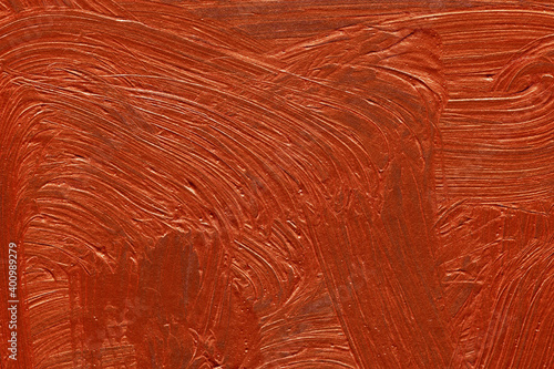 Modern contemporary acrylic background. Colorful texture made with a palette knife. Abstract painting on paper. Mess on the canvas.