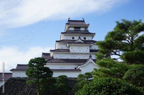 Tsurugajo castle and Japanese garden in Fukushima prefecture, Japan - 鶴ヶ城 福島県 会津若松市 