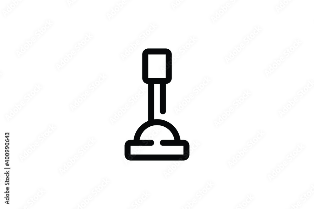 Factory Outline Icon - Lever Factory Outline Icon - Lever