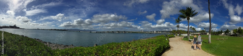 panorama view of the river