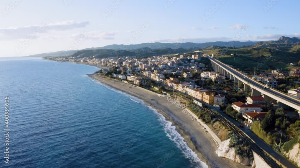 Bova Marina, un paese costiero in Calabria vista aerea Bova Marina, un paese costiero in Calabria vista aerea