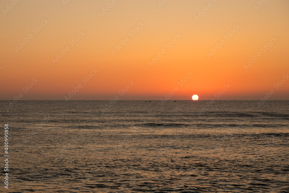 sunset on the beach sunset on the beach