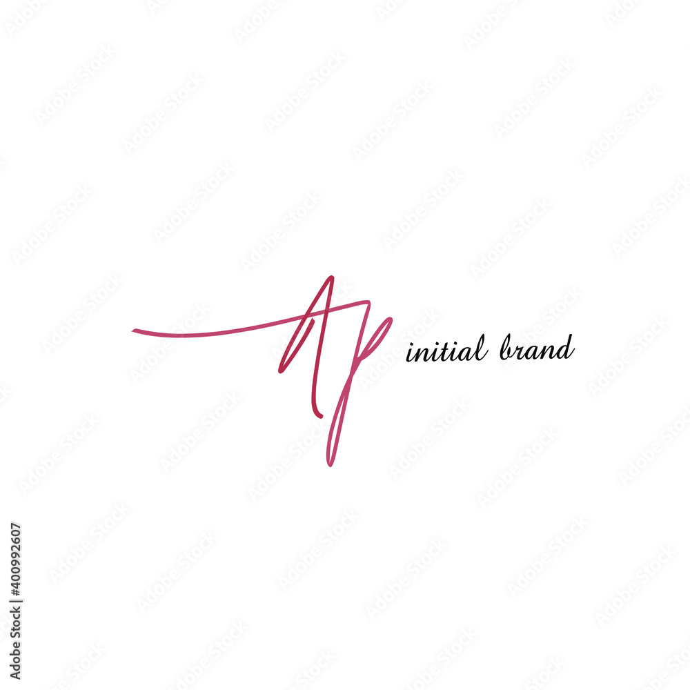 AP beauty monogram and elegant logo design AP beauty monogram and elegant logo design