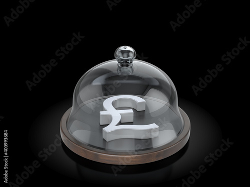 Pound symbol under the dome