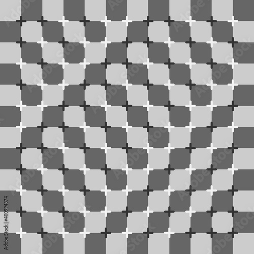 Abstract brain illusion geometric graphic illustration