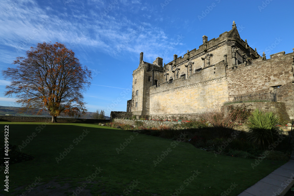 The Stirling castle in Scotland