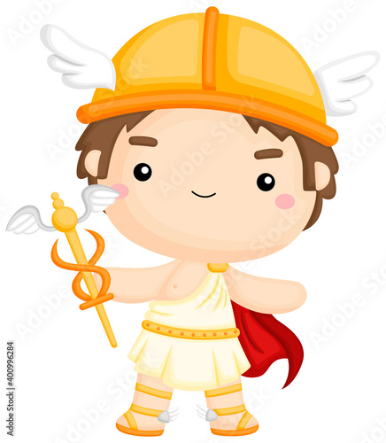 a vector of the Greek God Hermes