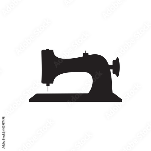 Sewing machine logo design template