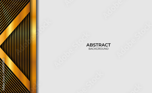 Abstract Luxury Design Gold And Black