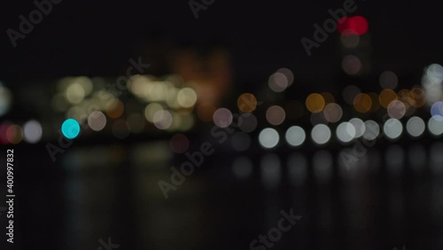 City lights at night