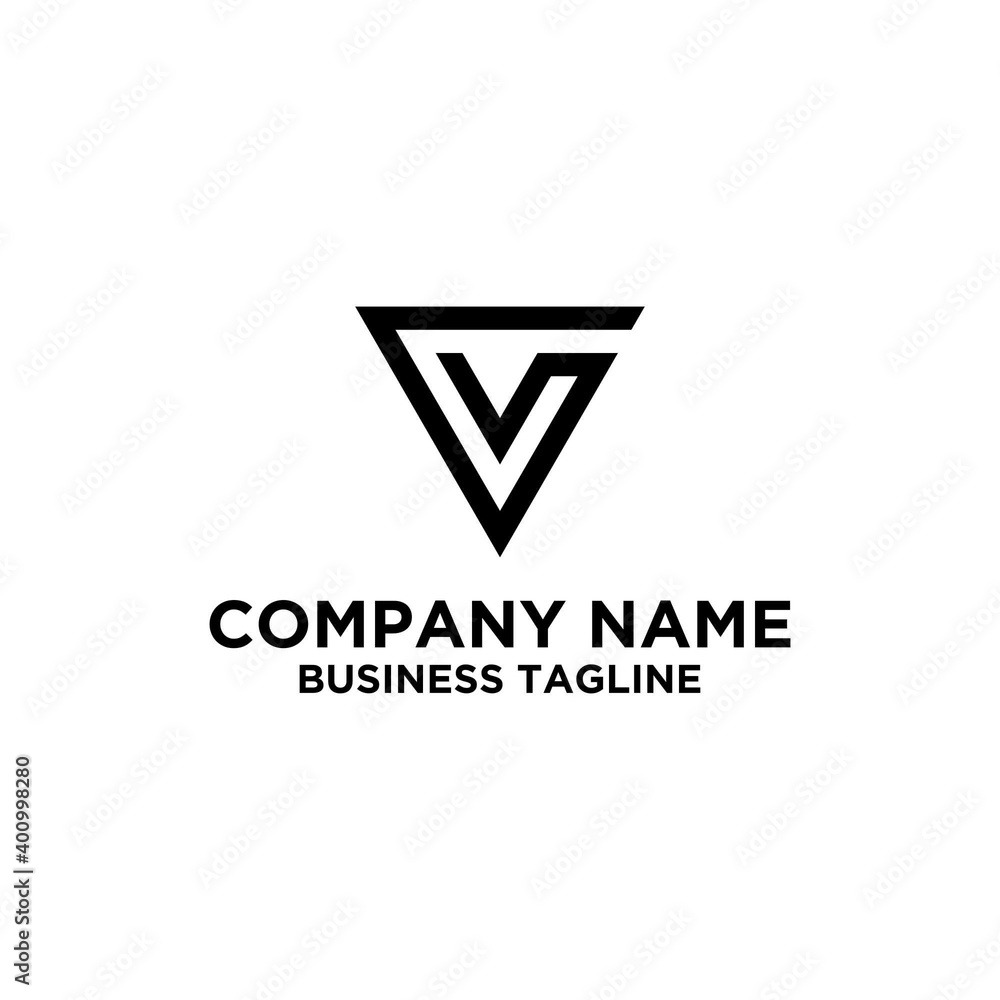 Initials VG triangle vector logo designs Initials VG triangle vector logo designs