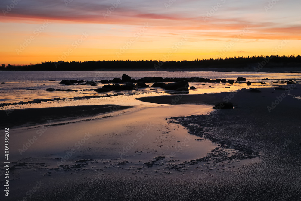 sunrise in the Baltic Sea