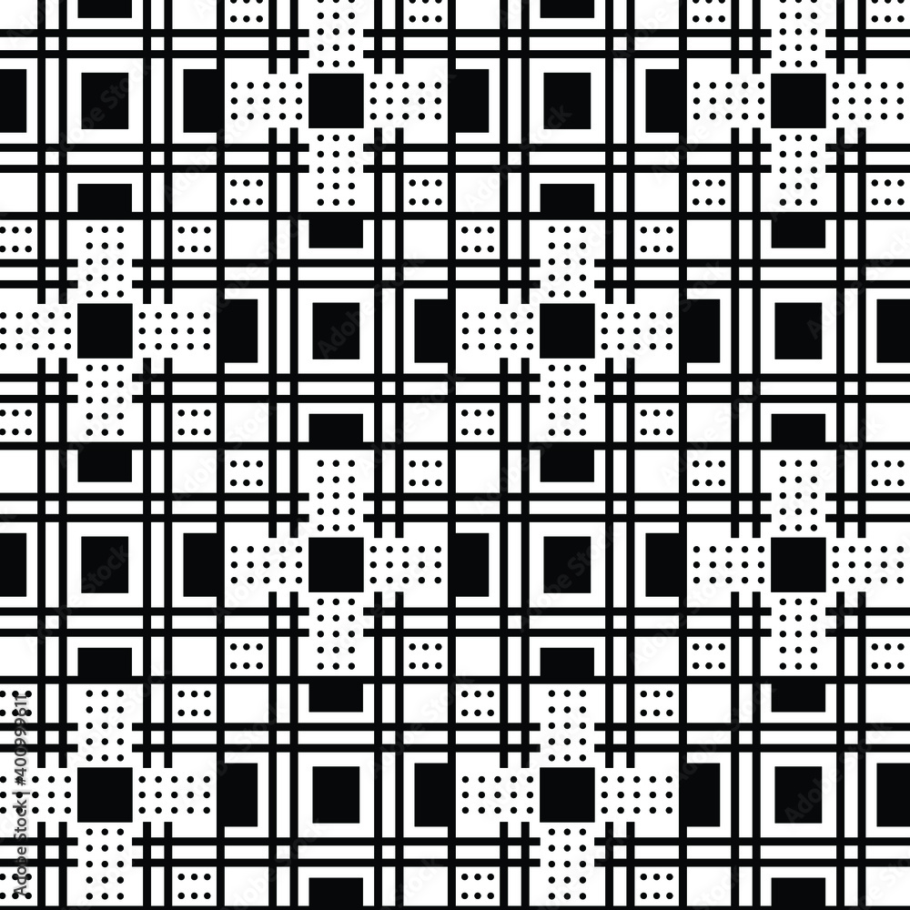 Fototapeta premium Geometric pattern with dot style