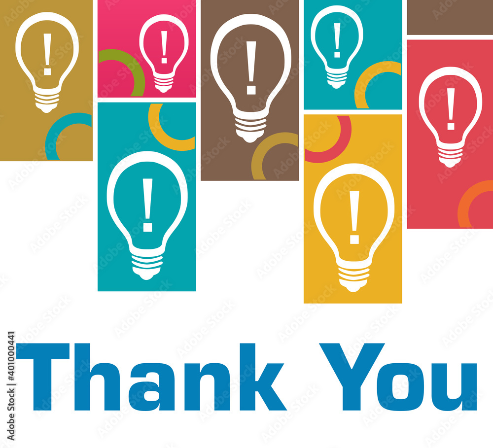 Thank You Colorful Rings Boxes Bulbs Top Thank You Colorful Rings Boxes Bulbs Top