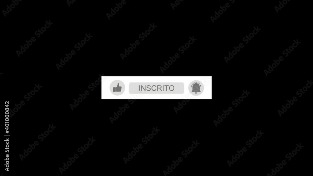 Subscribe Button in Brazil Portuguese Language With Alpha Matte Channel Subscribe Button in Brazil Portuguese Language With Alpha Matte Channel