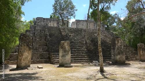 Calakmul Mayan ruins (Grand Acropolis). Campeche, Mexico