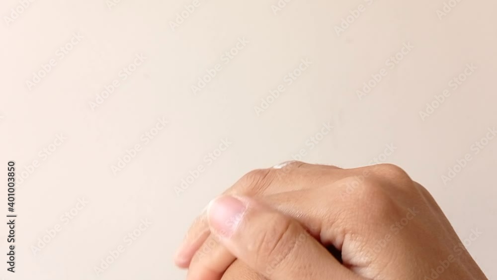 washing hand with a white background washing hand with a white background