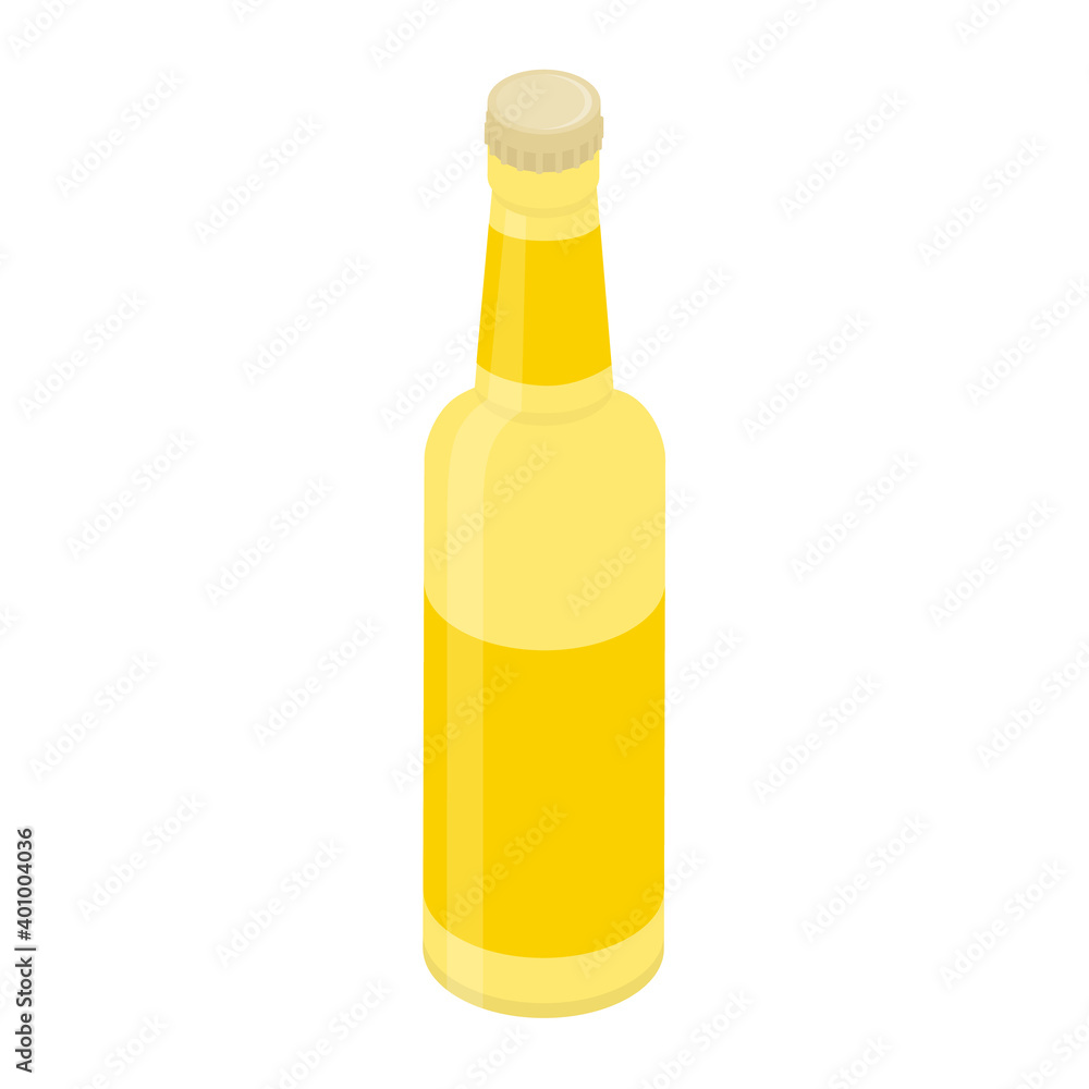 Glass beer bottle isolated on white background Glass beer bottle isolated on white background