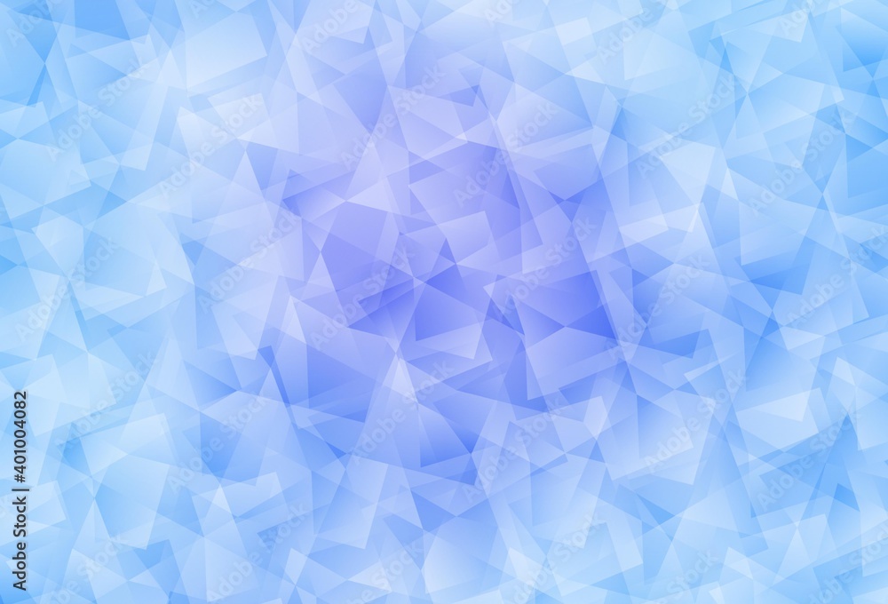 Naklejka premium Light Pink, Blue vector abstract mosaic background.
