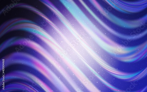 Light Purple vector background with astronomical stars. Blurred decorative design in simple style with galaxy stars. Pattern for futuristic ad, booklets.