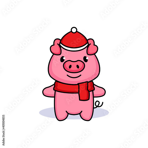 Cute piggy with funky costume