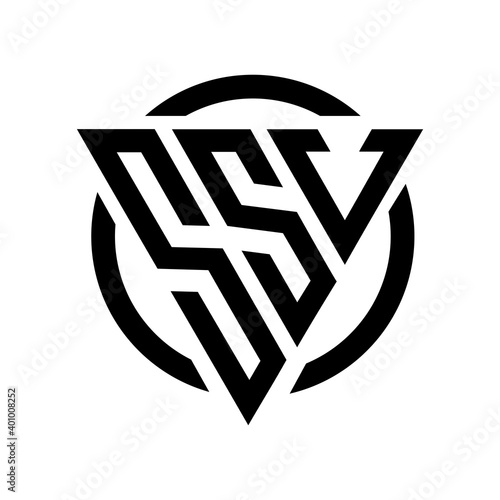 Initial letter SSV triangle monogram cool simple modern logo concept Free Download Initial letter SSV triangle monogram cool simple modern logo concept - GFXLoad