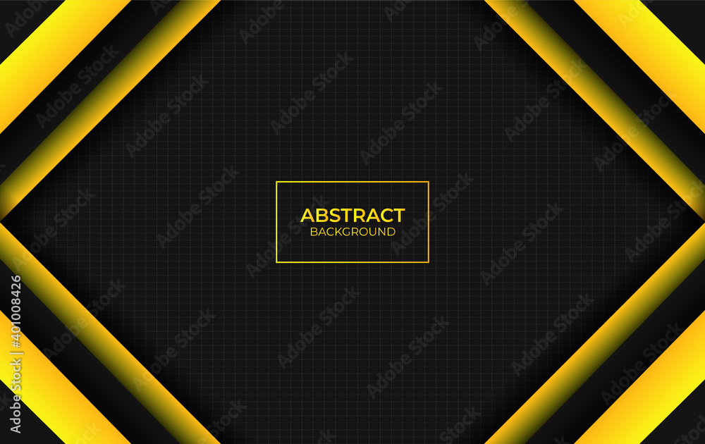 Design abstract yellow and black background Design abstract yellow and black background