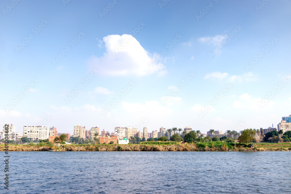 river Nile in Egypt, Cairo 