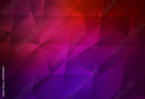 Dark Pink, Yellow vector polygonal template.