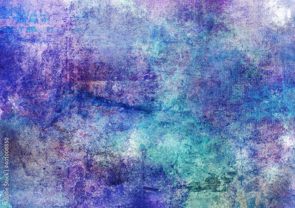 Fototapeta premium Watercolor fantastic and grungy background 
