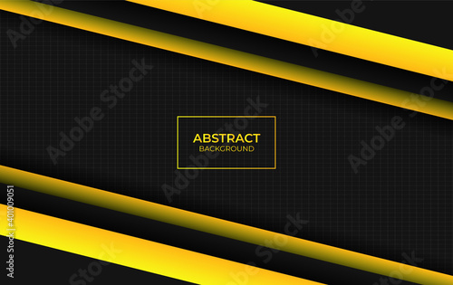 Modern abstract yellow and black design style