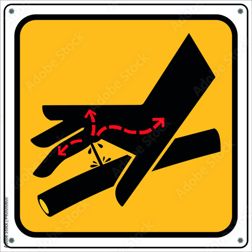 Beware of hydraulic lines piercing the skin.
