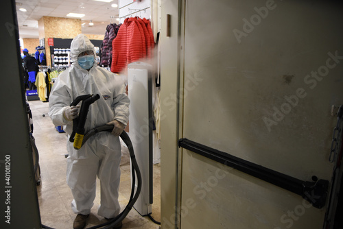 corona, virus, COVID-19, coronavirus, store, working, worker, shop, industry, kitchen, infection, cleaning, shopping, surface, business, industrial, person, sanitizing corona, staff, sanitizing, sanit photo