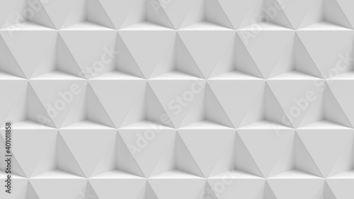 Fototapeta Naklejka Na Ścianę i Meble -  Isometric 3D pattern of white cubes, seamless pattern.