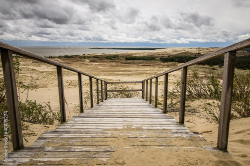 Dunes of Nida from wooden viewpoint, Lithuania