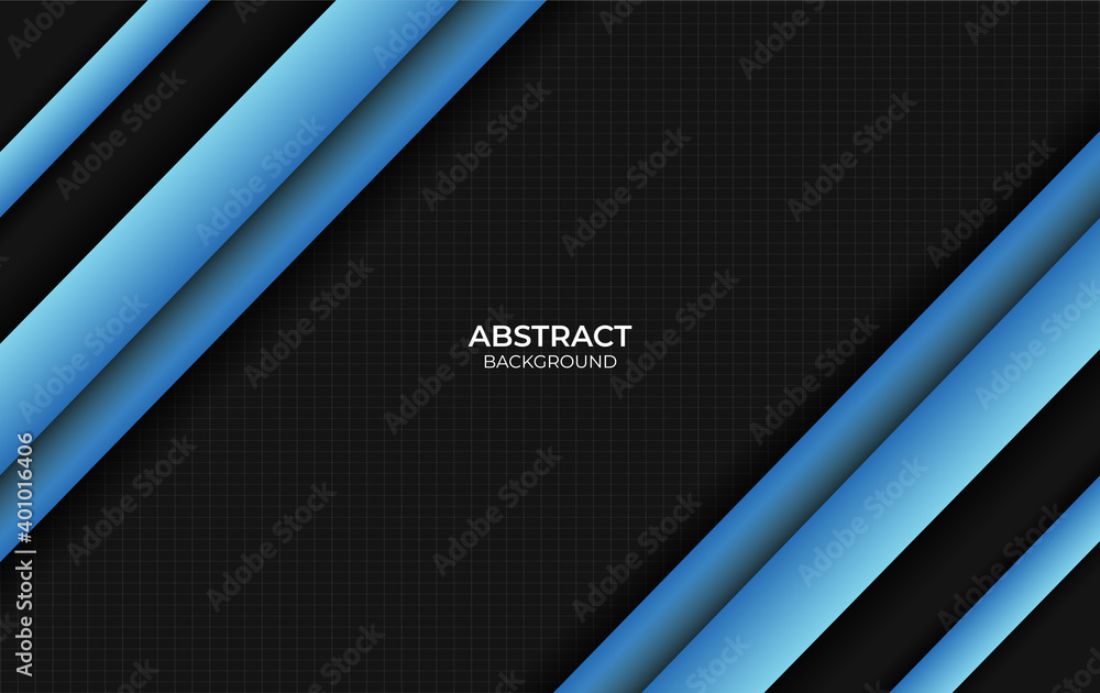 Design abstract blue and black style Design abstract blue and black style