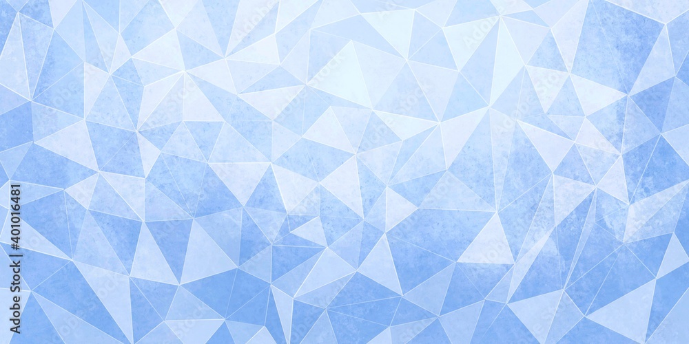 Sfondo blu geometrico creativo fatto di mosaica. Triangoli. Pattern grafico.