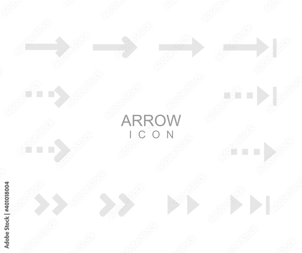 design about set of arrow icon illustration design about set of arrow icon illustration