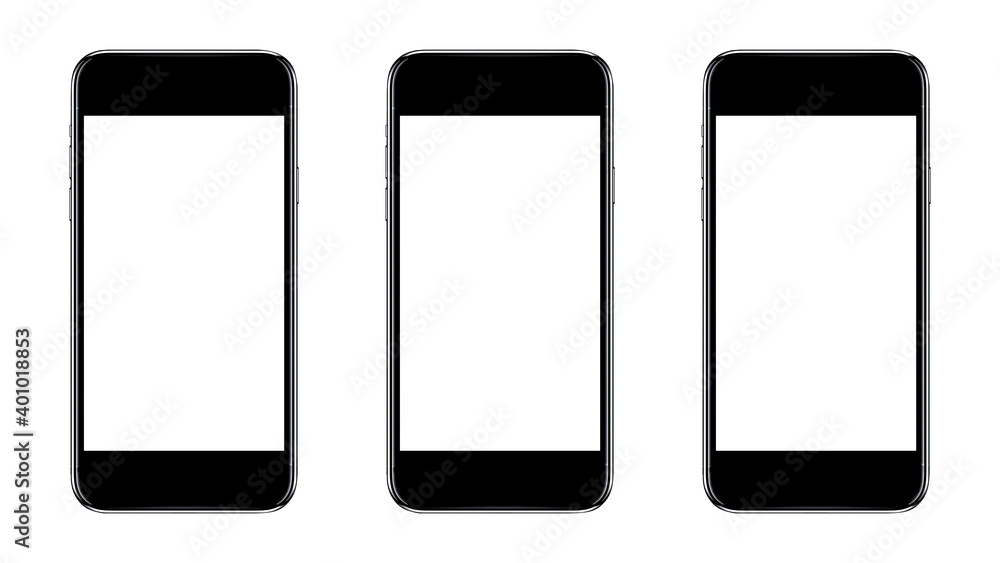 Realistic models smartphone with transparent screens. Smartphone mockup collection, with blank white screen for Infographic Global Business web site design app. Concept technology Smartphone. Realistic models smartphone with transparent screens. Smartphone mockup collection, with blank white screen for Infographic Global Business web site design app. Concept technology Smartphone.