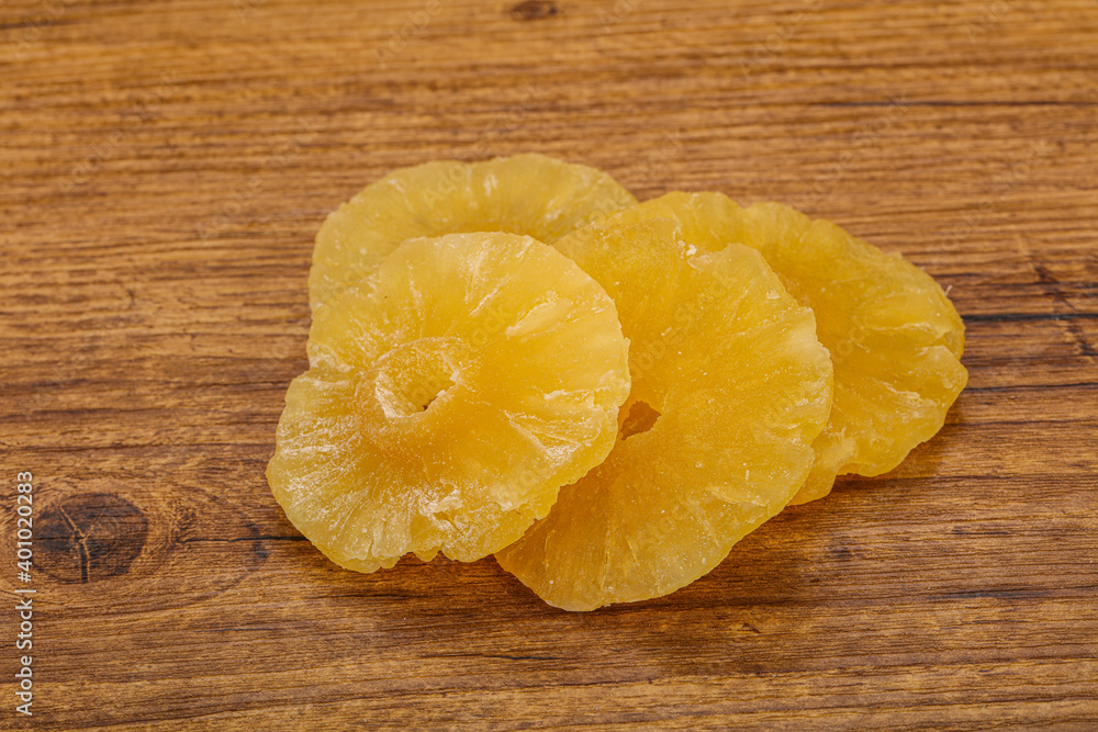 Dried sweet tasty pineapple heap Dried sweet tasty pineapple heap