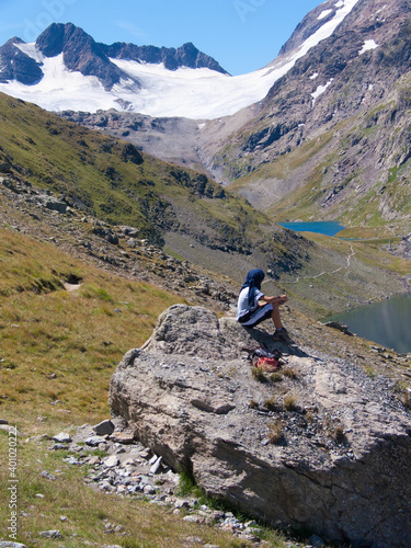 glacier de saint sorlin - col de la croix de fer - savoie - FRANCE photo