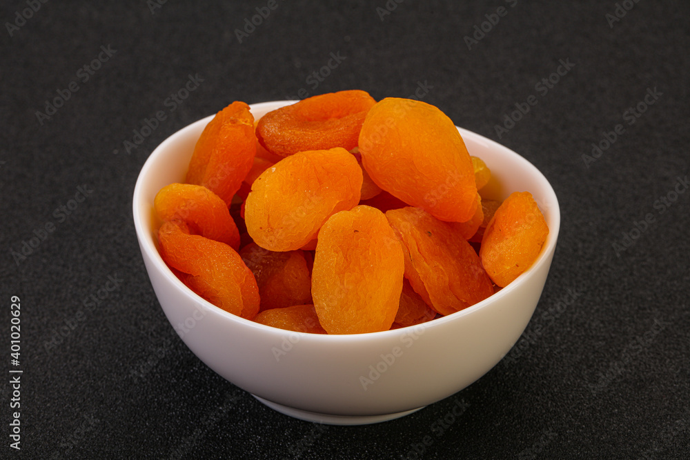 Sweet tasty dried apricot heap