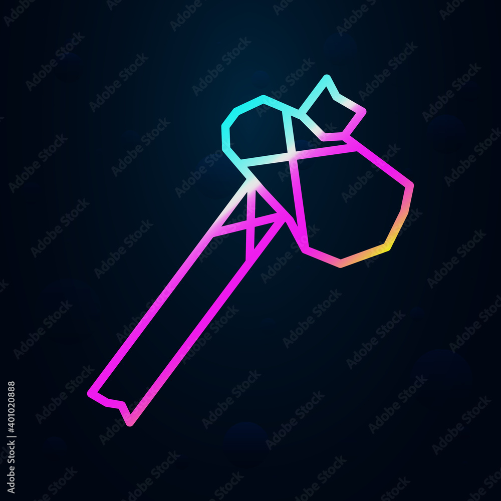 Prehistoric axe nolan icon. Simple thin line, outline vector of prehistoric icons for ui and ux, website or mobile application Prehistoric axe nolan icon. Simple thin line, outline vector of prehistoric icons for ui and ux, website or mobile application
