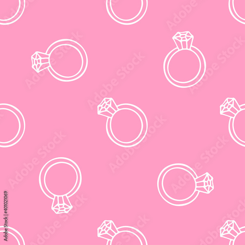 St.Valentines Day or engagement party seamless pattern on pink background vector for cards, banners, wrapping paper, posters, scrapbooking, pillow, cups and fabric design. 